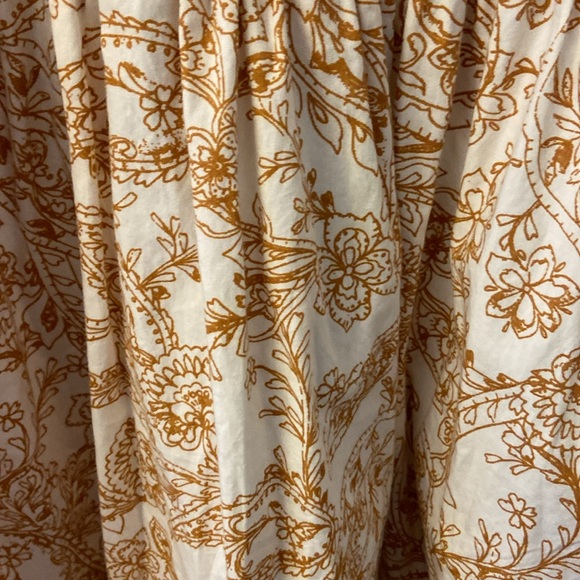 1 State Paisley Square Neckline Smocked Bust Puff-Sleeves Mini Dress size Large - Picture 4 of 8